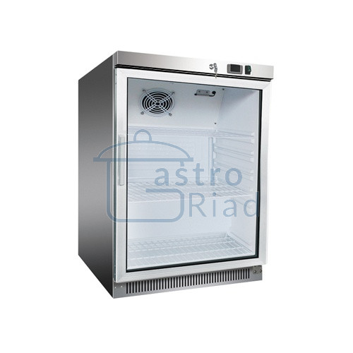 Zobraziť tovar: Chladnička nerezová presklená ventilovaná 130 l, DR-200GS