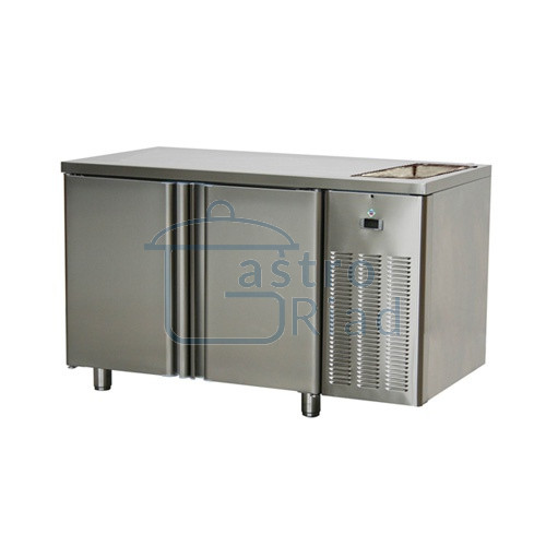 Zobraziť tovar: Stôl chladiaci s drezom, 2 x dvere, SCH-2D+Dr